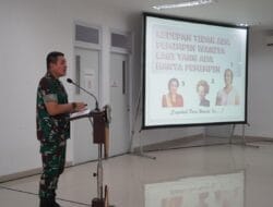 Gubernur Akmil, Berikan Pengarahan kepada Kowad Subkoor Akmil pada Pertemuan Rutin Triwulan IV