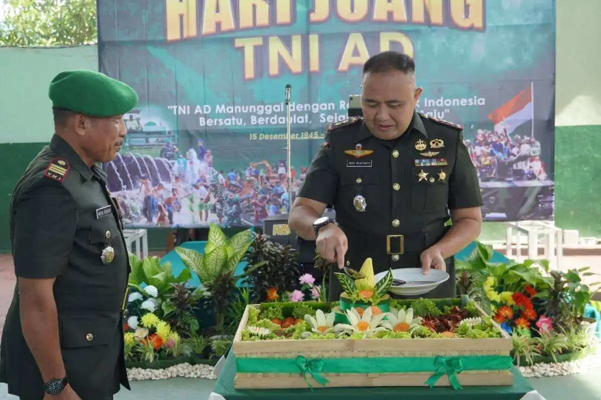 Dandim Bojonegoro Pimpin Upacara Peringatan Hari Juang TNI AD Tahun 2025