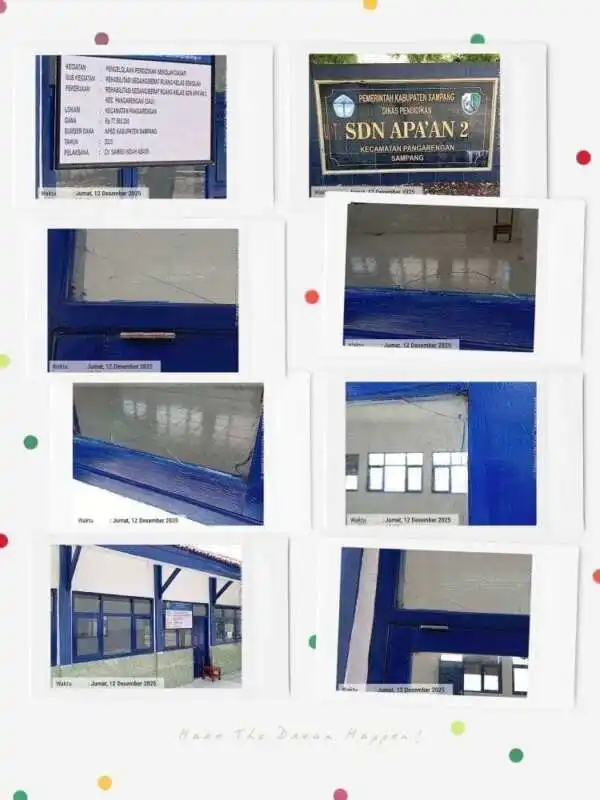 Proyek Rehabilitasi Ruang Kelas SDN Apaan 2: Dikerjakan Asal-asalan, Diduga Penuh Praktik KKN!