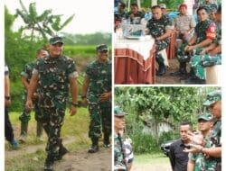 Dandim 0808/Blitar Dampingi Danrem 081/DSJ kunjungi Lokasi Sasaran Pembangunan Jembatan Gantung Di Blitar