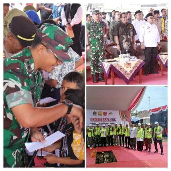 Dorong Perekonomian Rakyat, Forkopimda Kab. Blitar Hadiri Peletakan Batu Pertama Pembangunan Pasar Kesamben