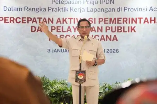 Mendagri Minta Praja IPDN Terapkan Ilmu Pemerintahan Selama Bantu Daerah Bencana