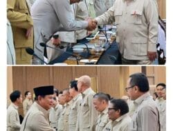 Presiden Prabowo Subianto menyampaikan Taklimat Awal Tahun kepada seluruh jajaran Kabinet Merah Putih di kediamannya