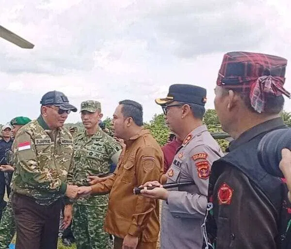 Menteri Pertahanan RI Kunjungi Brigif TP 85/BTC di Kutai Barat