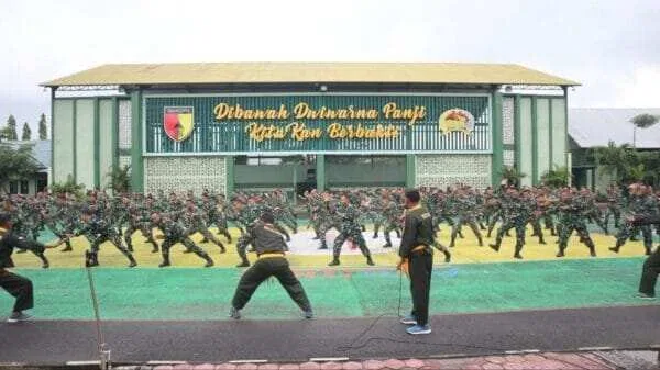 Tingkatkan Ketangkasan Prajurit, Kodim Bojonegoro Gelar Latihan Pencak Silat Militer