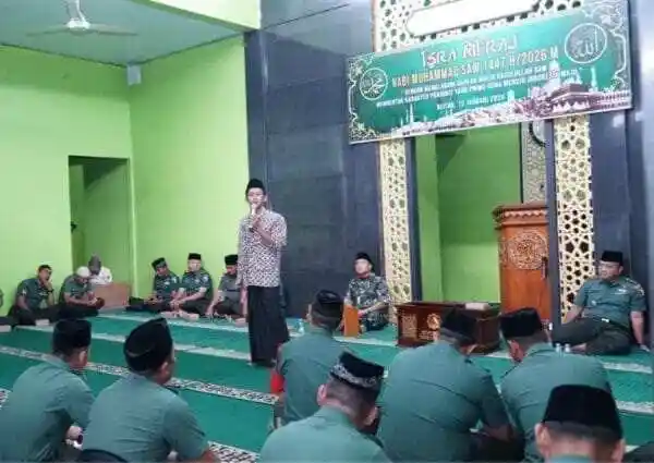 Peringati Isra’ Mi’raj 1447 H, Kodim 0808/Blitar Tanamkan Karakter Prajurit Prima Menuju Indonesia Maju