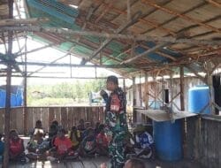 Peduli Dengan Generasi Penerus, Babinsa Koramil Mapurujaya Motivasi Anak-Anak Dalam Meraih Cita-Cita