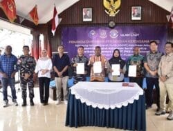 Penandatanganan PKS Kampung Nelayan Merah Putih Dorong Penguatan Ekonomi Maritim di Sarmi