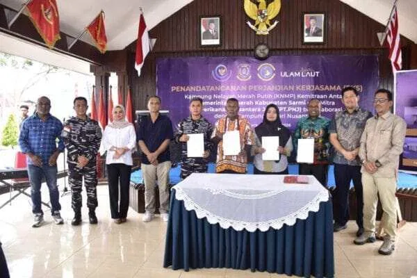 Penandatanganan PKS Kampung Nelayan Merah Putih Dorong Penguatan Ekonomi Maritim di Sarmi