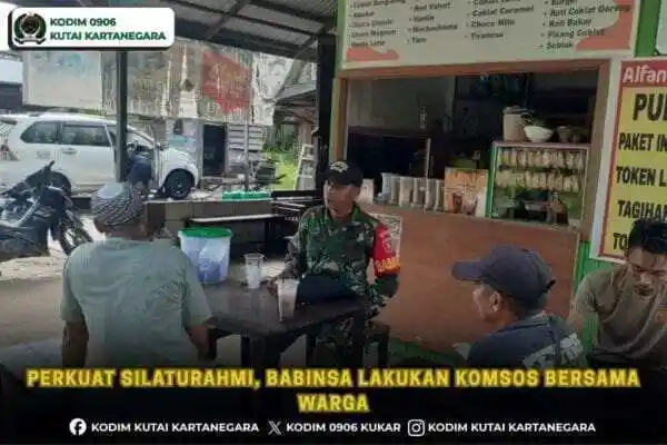 Perkuat Silaturahmi, Babinsa Lakukan Komsos Bersama Warga