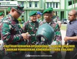 Pastikan Kesiapan Operasional, Dandim 0906/Kkr Lakukan Pengecekan Kendaraan Dinas Prajurit
