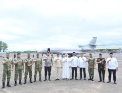 Danlanud Sultan Hasanuddin Sambut dan Hantar Kunjungan Kerja Wamenhan RI di Makassar