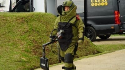 PMPP TNI Gelar Demonstrasi EHAT-IED Di Hadapan Delegasi UNMAS