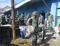 Kodim 1710/Mimika Gelar Aksi Bersih Pasar Sentral Timika