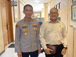 Foto : Dedy Luqman Hakim bersama Kapolresta Kediri.