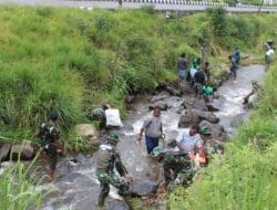 Kodim 1714/Puncak Jaya, Pelopori Giat Bebas Sampah Kabupaten Puncak Jaya