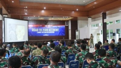 Lanud Sultan Hasanuddin Gelar Ceramah Lambangja Road to Zero Accident