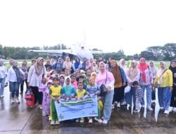 Mengenal Dunia Dirgantara, Ratusan Pelajar Makassar Kunjungi Lanud Sultan Hasanuddin