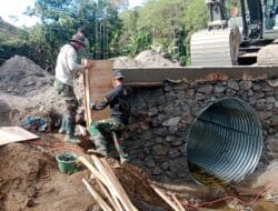 Satgas Gulbencal Kodam IM Percepat Jembatan Armco Bener Meriah, Akses Vital Warga Segera Pulih