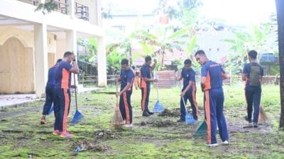 Gerakan Indonesia ASRI, Personel Lanud Sultan Hasanuddin Bersihkan Kawasan Terminal dan Pasar Daya