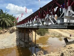 TNI Rampungkan Jembatan Bailey Alue Leuhob Aceh Utara, Akses Tiga Kecamatan Kembali Terhubung