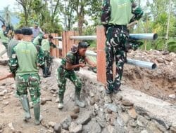 TNI AD Bangun Jembatan Aramco di Agam, Akses Warga Nagari Bayua Kembali Terbuka