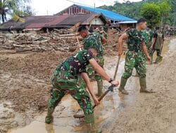 TNI Bergerak Cepat Pulihkan Akses dan Infrastruktur Pasca Banjir Bandang Susulan di Sumut