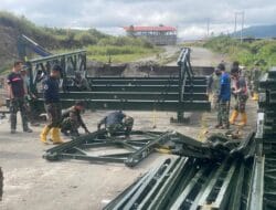 TNI AD Kebut Pembangunan Jembatan Bailey Karang Rejo, Pastikan Akses Warga Pulih Jelang Ramadhan