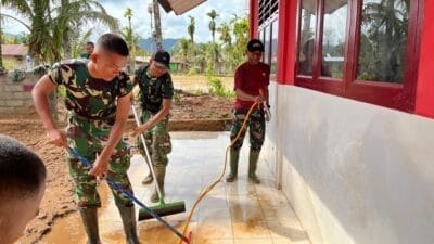 TNI AD Pulihkan Sekolah Terdampak Bencana di Tapanuli Tengah, Siswa Kembali Belajar dengan Aman