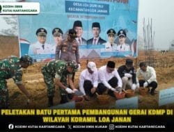 Peletakan Batu Pertama Pembangunan Gerai KDMP di Wilayah Koramil Loa Janan