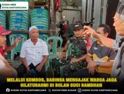 Melalui Komsos, Babinsa Mengajak Warga Jaga Silaturahmi di Bulan Suci Ramdhan