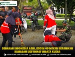 Gerakan Indonesia Asri, Kodim 0906/Kkr Bersihkan Kawasan Destinasi Wisata Kukar