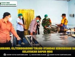 Danramil 01/Tenggarong Tinjau Standar Kebersihan dan Kelayakan Dapur MBG