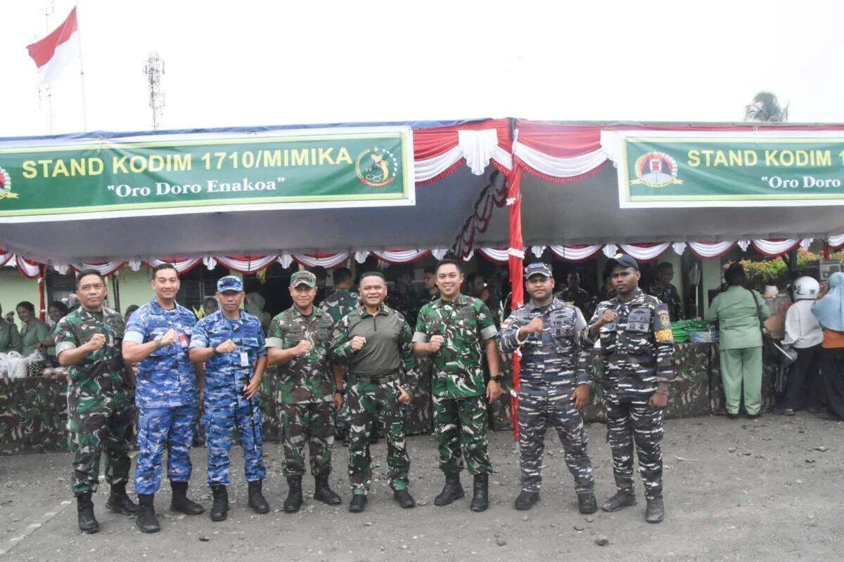 Kodim 1710/Mimika Gelar Bazar Ramadhan Sambut Idul Fitri 1447 H