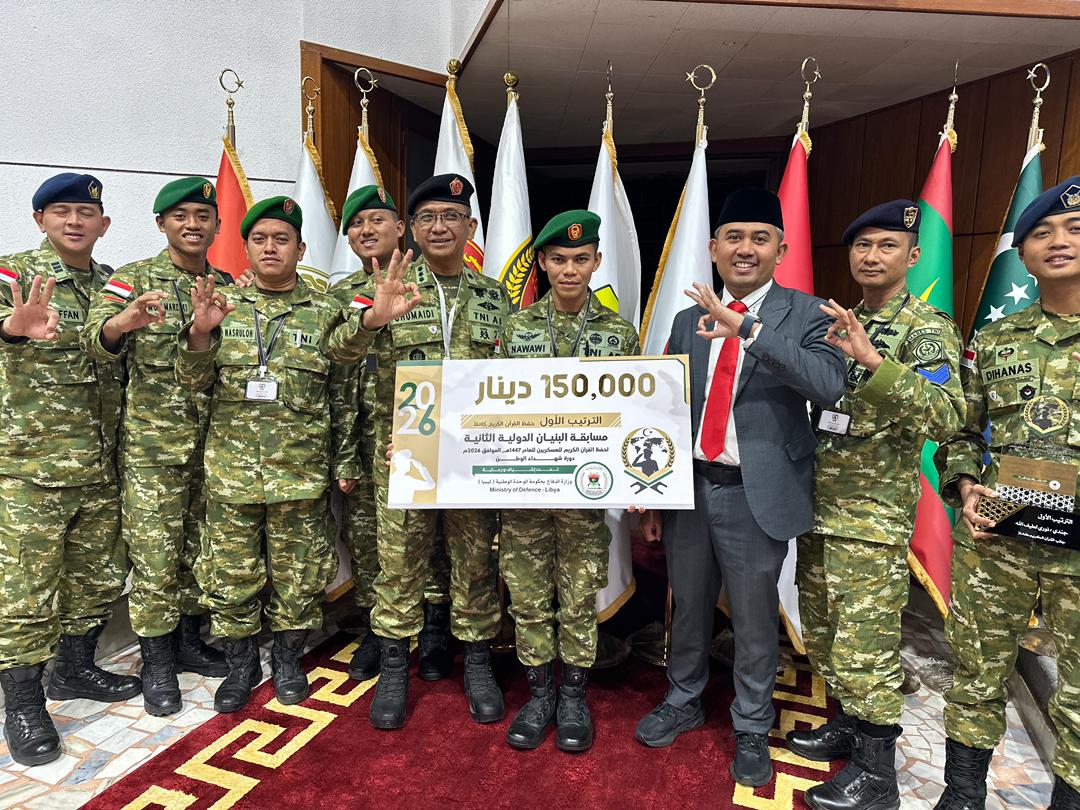 Membanggakan, Prajurit TNI Juara Musabaqoh Hifdzil Qur’an 30 Juz di Libya