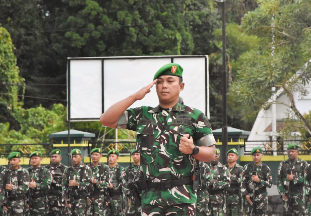 Dandim 1710/Mimika Pimpin Upacara 17-an, Bacakan Amanat Pangdam XVII/Cenderawasih