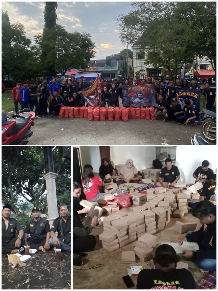 Bentuk Kepedulian Sosial, LRN Merak Urak Bagikan Takjil untuk Pengguna Jalan