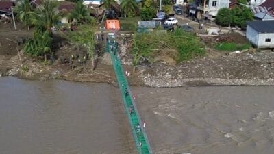 Kasad Launching 11 Jembatan Gantung di Aceh, Bagian dari 218 Jembatan yang Rampung Dibangun TNI