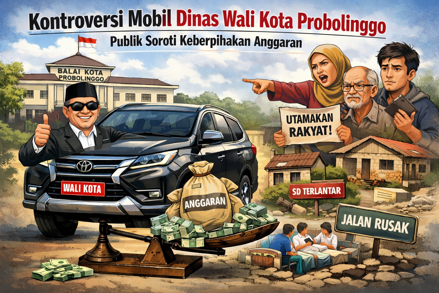 Kontroversi Mobil Dinas Wali Kota Probolinggo, Publik Soroti Keberpihakan Anggaran