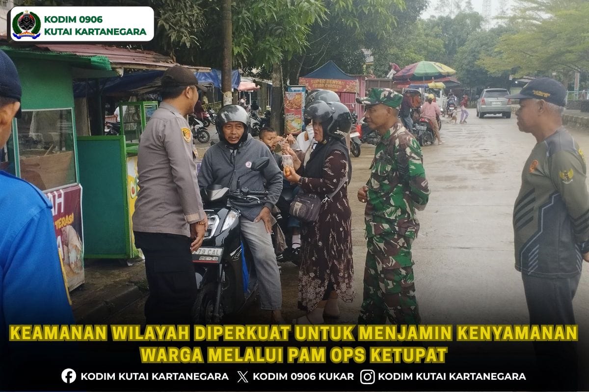Keamanan Wilayah Diperkuat untuk Menjamin Kenyamanan Warga melalui Pam Ops Ketupat