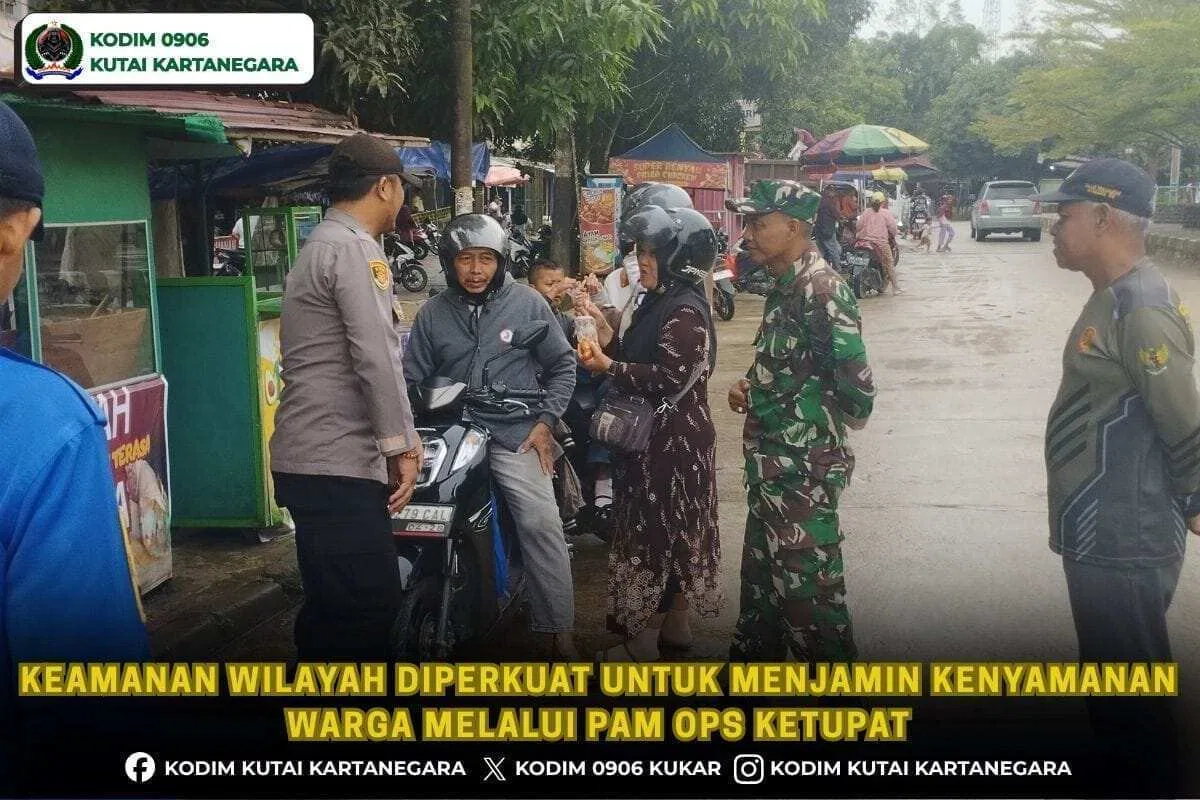 Keamanan Wilayah Diperkuat untuk Menjamin Kenyamanan Warga melalui Pam Ops Ketupat