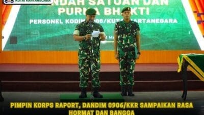 Pimpin Korps Raport, Dandim 0906/Kkr Sampaikan Rasa Hormat dan Bangga