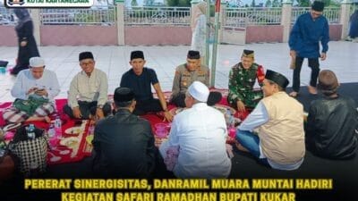 Pererat Sinergisitas, Danramil Muara Muntai Hadiri Kegiatan Safari Ramadhan Bupati Kukar