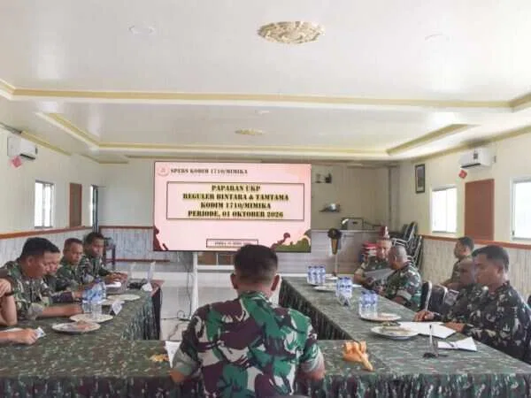 Kodim 1710/Mimika Gelar Sidang Pankar UKP Periode 1 Oktober 2026