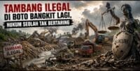 Ketika Tahanan Kota Tak Bikin Jera: Tambang Ilegal di Boto Probolinggo Kembali Menggila