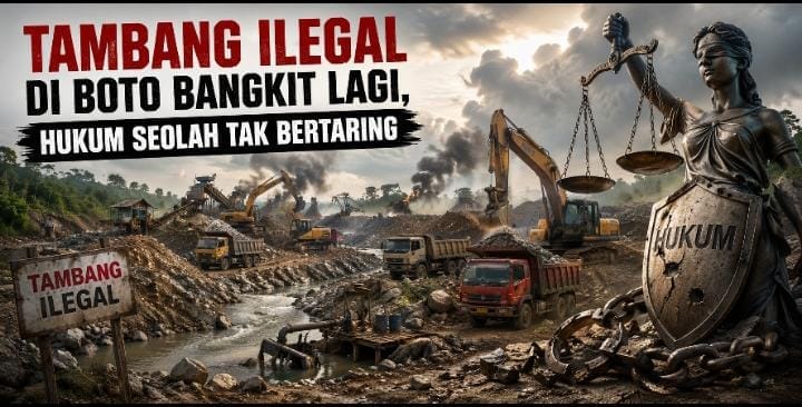 Ketika Tahanan Kota Tak Bikin Jera: Tambang Ilegal di Boto Probolinggo Kembali Menggila