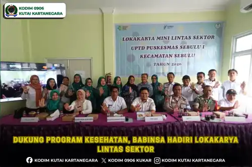 Dukung Program Kesehatan, Babinsa Hadiri Lokakarya Lintas Sektor