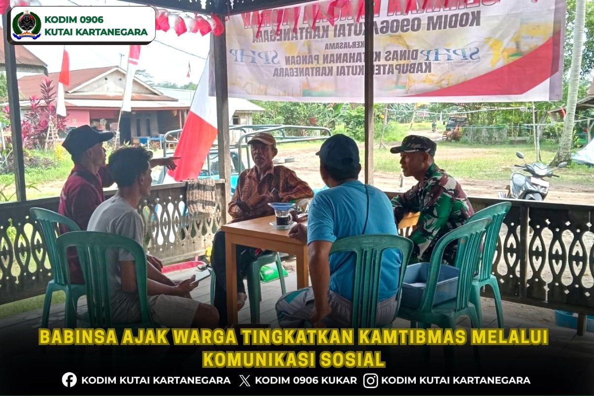 Babinsa Ajak Warga Tingkatkan Kamtibmas melalui Komunikasi Sosial