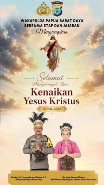 Waka Polda PBD, Ucapkan “Selamat Memperingati Hari Kenaikan Yesus Kristus”: Polisi Tetap Jaga di Setiap Gereja