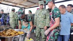 Wapang TNI Dampingi Menhan RI Tinjau Yonif TP 808/Mbaham Matta di Papua Barat